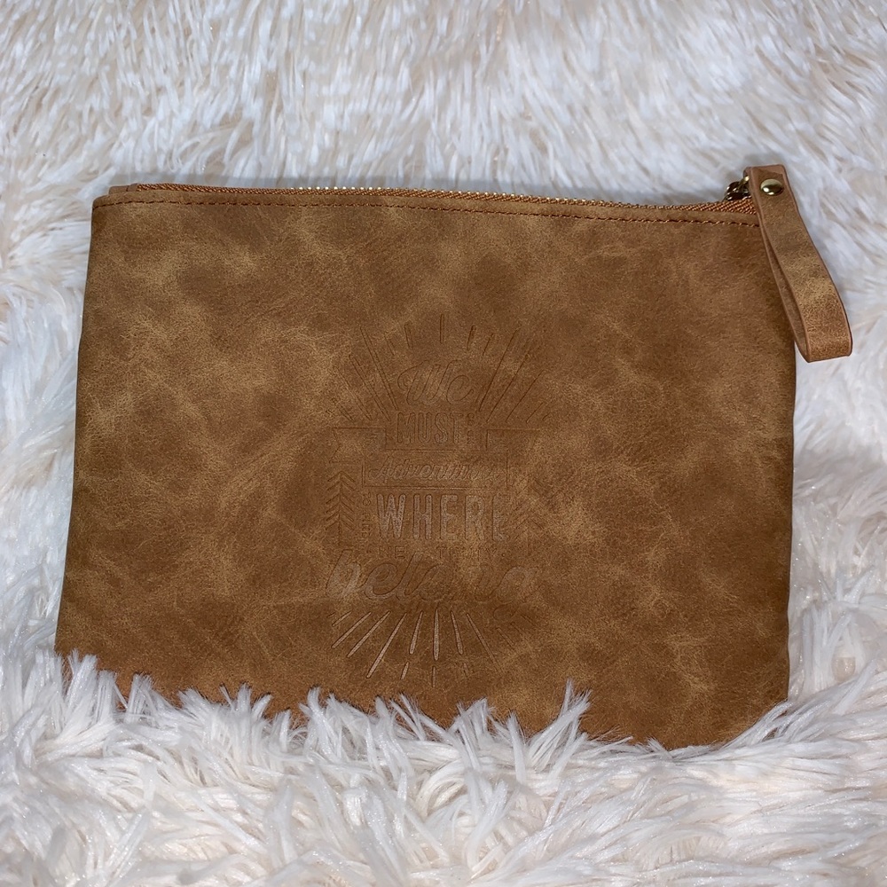 Make Up Pouch “We Must Go On Adventures To Find Where We Truly Belong”
